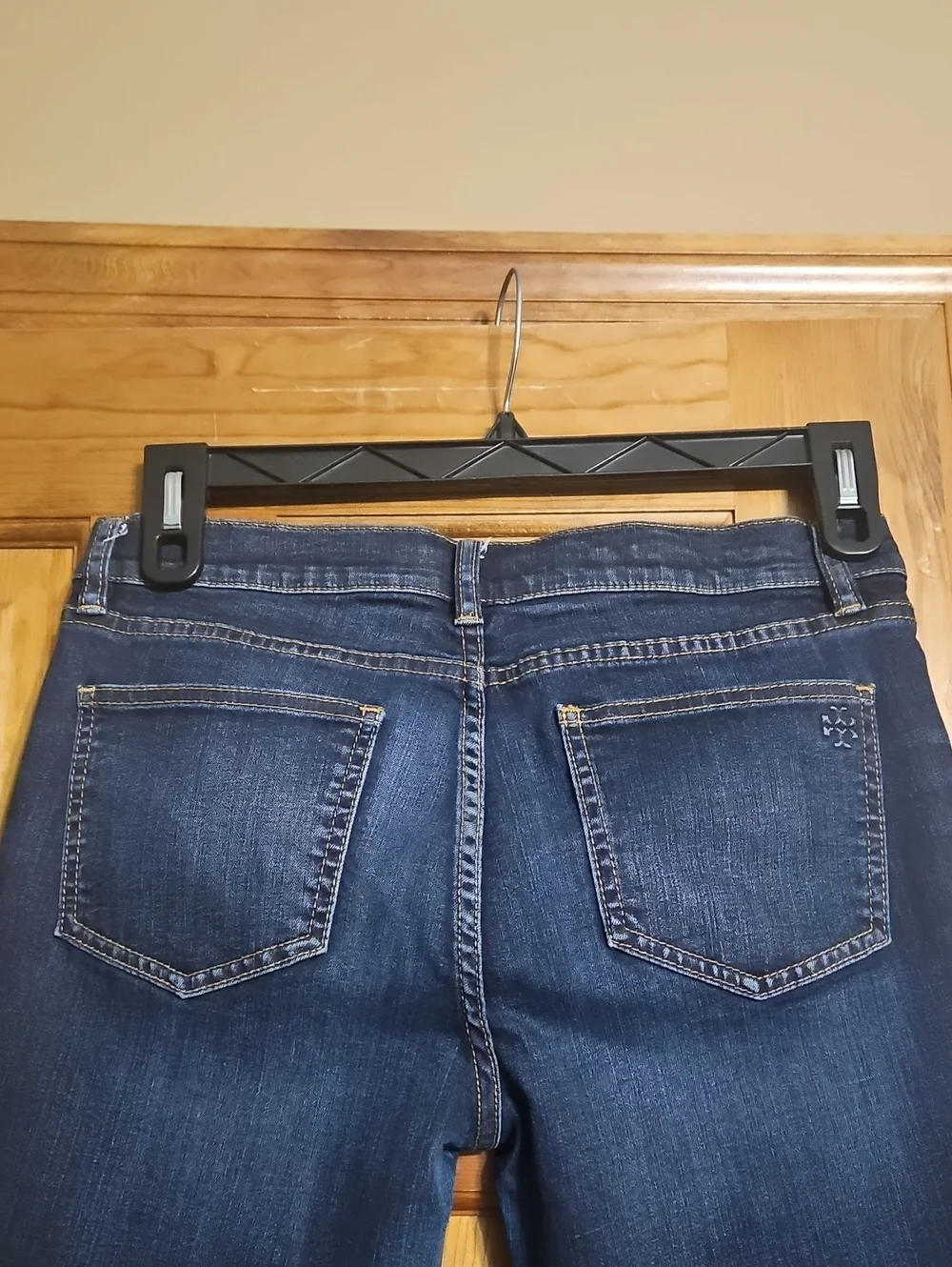 Tory Burch Straight-Leg Mid-Rise Ankle Jeans